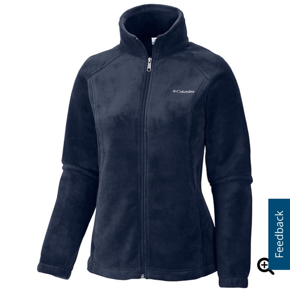 Columbia Women's Full-Zip Fleece Jacket Navy S